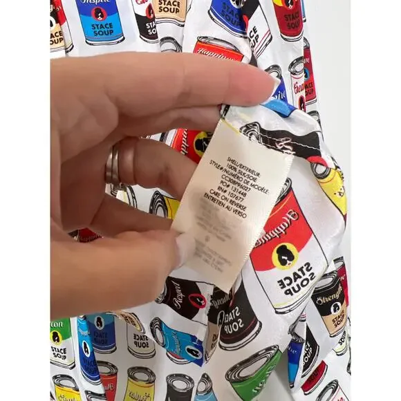 NEW Alice + Olivia Stace Soup Willa Button Long Sleeve Blouse Blue Size: Medium - Picture 6 of 8